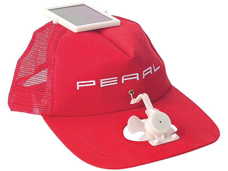 ; Solar-Baseball-Cap mit Ventilator Solar-Baseball-Cap mit Ventilator 