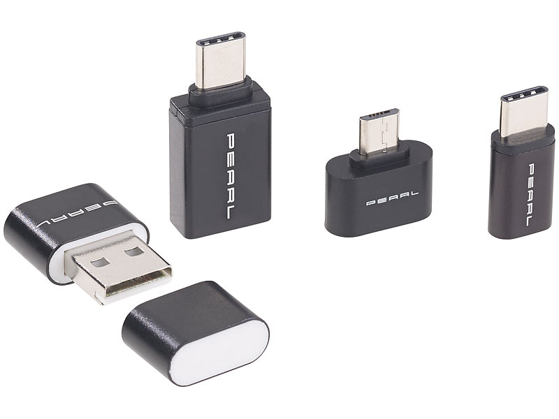 ; USB-3.0-Adapter auf USB Typ C, SIM-Kartenhalter mit microSD-Kartenleser und SIM-Adapter 