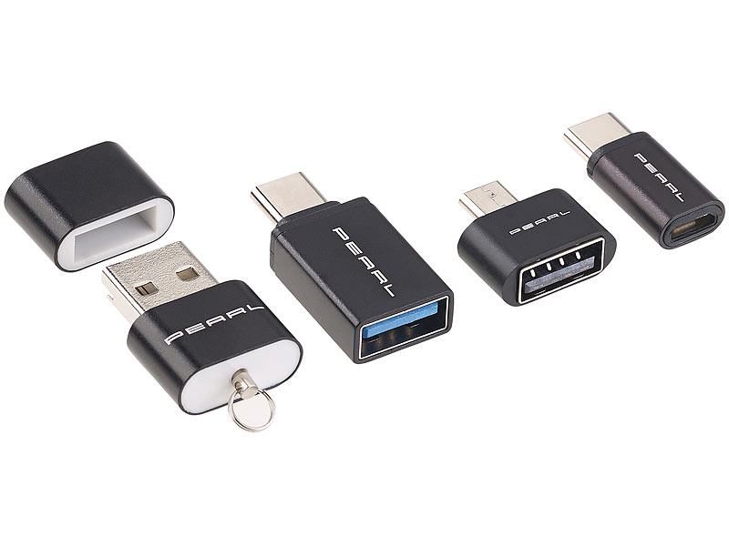 ; Passive 4-Port-USB-Hubs mit 1x USB 3.0 und 3x USB 2.0 