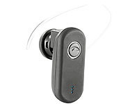 PEARL Universelles Bluetooth Headset "XHS-210" mit Soft-Touch-Oberfläche