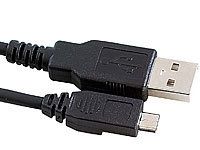 PEARL USB-2.0-Daten & Ladekabel, USB-Stecker Typ A auf Micro-USB, 80 cm