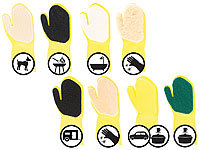 PEARL Reinigungshandschuh-Set für Linkshänder, 8 verschiedene Typen