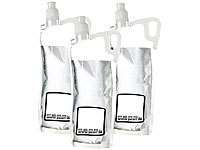 PEARL 3er-Pack faltbare Trinkflasche für Sport & Freizeit, 2 Liter