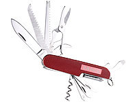 PEARL 12in1-Multifunktions-Taschenmesser mit praktischem Schlüsselring