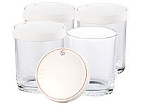PEARL Ersatz-Gläser für PEARL Joghurt Maker, 4er-Set je 150 ml