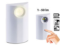 PEARL Helle LED-Lampe mit Batteriebetrieb, Touch-Sensor, dimmbar 1  50 lm