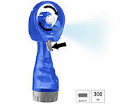 PEARL Hand-Ventilator mit Wassersprüher, 300 ml-Wassertank, Batteriebetrieb