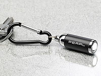 PEARL Fokussierbare Mini-Taschenlampe mit Schlüsselanhänger, 0,5 W, 152 lm