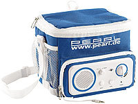 PEARL Fun-Kühltasche mit UKW-Radio & Aktiv-Lautsprecher