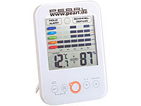 PEARL Digital-Hygrometer/Thermometer mit Schimmel-Alarm