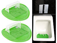 PEARL 2er-Set Lustige Fußball-Urinal-Siebe, 18,5 x 19,5 cm, universell