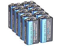 PEARL 10er-Set 9V-Block Alkaline-Batterien