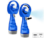 PEARL 2er-Set Hand-Ventilatoren mit Wassersprüher, je 300 ml-Wassertank; Taschen-Ventilatoren Taschen-Ventilatoren Taschen-Ventilatoren Taschen-Ventilatoren 