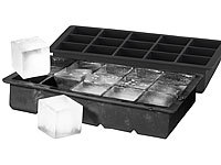 PEARL 2er-Set Silikon-Eiswürfelformen für je 15 kleine Eiswürfel, je 3x3x3cm