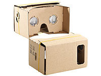 PEARL 2er Pack Virtual-Reality-Brille VRB55.3D, Bausatz für Smartphones