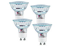PEARL LED-Spotlight, Glasgehäuse, GU10, 1,5 W, 230 V, 160 lm, weiß, 4er-Set
