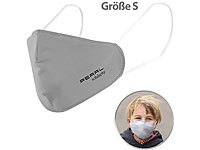 PEARL Mund-Nasen-Stoffmaske mit Filter-Textil, waschbar, Größe S