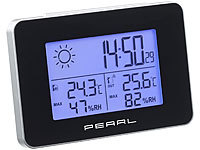 PEARL Wetterstation mit Thermometer und Hygrometer, 1 Jahr Batterie-Laufzeit