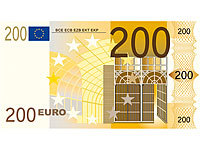 PEARL Strandtuch "200-Euro-Schein" 180 x 90 cm