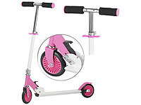 PEARL Klappbarer City-Roller für Kinder, ultraleicht, max. 50 kg, rosa