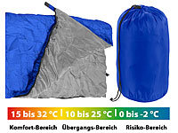 PEARL Leichter Decken-Schlafsack, 200 g/m² Hohlfaser-Füllung, 190 x 75 cm