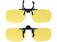 PEARL 2er-Set Nachtsicht-Brillenclips, abgerundet, polarisiert, UV400