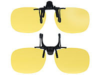 PEARL 2er-Set Nachtsicht-Brillenclips, rundliches Design, polarisiert, UV400
