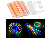 PEARL 100 Knicklichter in 6 Neon-Leuchtfarben, mit Steckverbindern, 20 cm