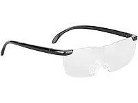 PEARL Randlose Vergrößerungs-Brille, 1,6-fach, mit Schutz-Tasche