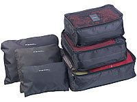 PEARL 6er-Set Kleidertaschen für Koffer, Reisetasche & Co., 6 Größen