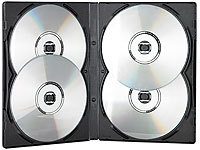 PEARL CD/DVD Soft Hülle für 4 DVDs 10er-Set schwarz