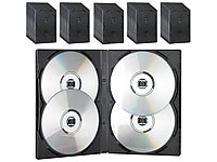 PEARL CD/DVD Soft Hülle für 4 DVDs 50er-Set schwarz