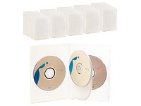 PEARL CD/DVD Soft Hülle für 4 DVDs 50er-Set transparent