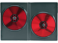 PEARL Doppel-CD-/DVD-Hüllen schwarz 10er-Pack