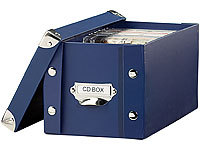 PEARL CD-Archiv-Box für 24 Standard oder 48 Slim-CD-Hüllen, blau