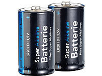 PEARL 2er-set Super Alkaline Batterien Typ Mono D, 1,5 V