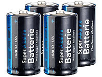 PEARL Sparpack Alkaline Batterien Mono 1,5V Typ D im 4er-Pack