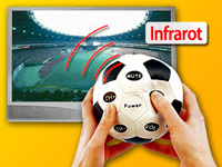 PEARL Fußball Universal-Fernbedienung für alle TV-Geräte