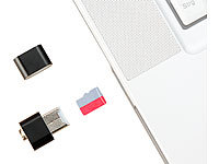 PEARL Mini-Cardreader für microSD(HC/XC)-Karten bis 128 GB & USB-Stick