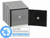 PEARL Doppel-CD-Jewel-Boxen im 10er-Set, Versandrückläufer