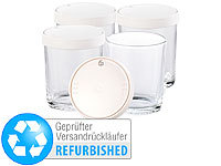 PEARL Ersatz-Gläser für PEARL Joghurt Maker, 4er-Set, Versandrückläufer