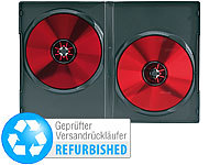 PEARL Doppel-CD-/DVD-Hüllen schwarz 10er-Pack Versandrückläufer