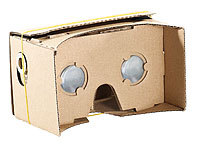 PEARL Virtual-Reality-Brille VRB50.3D, Bausatz für Smartphones (4"-5")