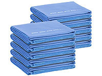 PEARL 10er Pack Schnelltrocknendes Mikrofaser-Badetuch, 180 x 90 cm, blau