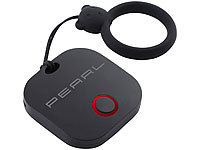 PEARL 4in1-Mini-Schlüsselfinder mit Bluetooth, App & GPS-Ortung, 80 dB