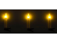 ; LED Lichterketten Weihnachtsbäume mit Kabel, Xmas Klemmen Dekorations flammenlose Kerzenlichter warmweiße Deko Lichter Advents KerzenhalterWeihnachtsbeleuchung 