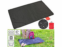 PEARL Ultraleichte Mini-Picknickdecke 70 x 110 cm, kleines Packmaß, 55 g