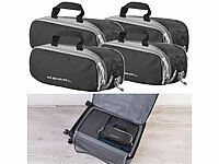 PEARL 4er-Set Kompressions-Packtaschen für Handgepäck, Größe S, 30x11x11 cm