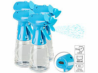 PEARL 4er-Set Akku-Handventilator mit Wassersprüher, 400 ml, 800mAh
