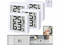 PEARL Raumthermometer, LCD-Digital-Thermometer-Hygrometer; Wetterstationen mit Funkuhren und Wecker Wetterstationen mit Funkuhren und Wecker Wetterstationen mit Funkuhren und Wecker 